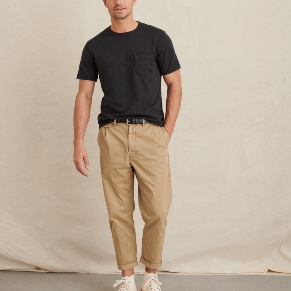 Alex Mill Standard Pocket Tee in Slub Cotton, Black